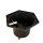 Lampe dallée rétro extérieur en noir cuivre KAIRO