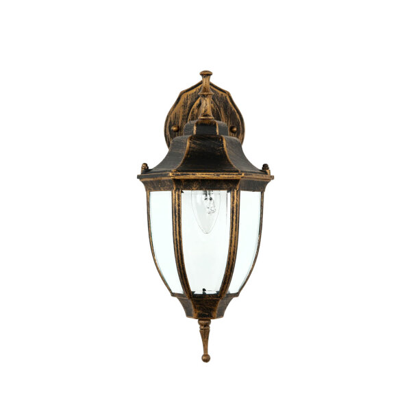 Lampe dextérieur rustique noire cuivre LYON