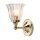 Lampe en laiton salle de bain IP44 avec abat-jour en verre LED Art Nouveau