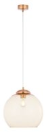Suspension vintage m&eacute;tal verre E27 &Oslash;29cm...
