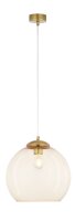 Suspension ronde métal verre sphère E27...