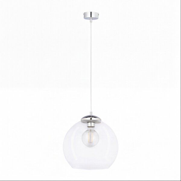 Suspension métal verre sphère Ø29cm E27 élégant