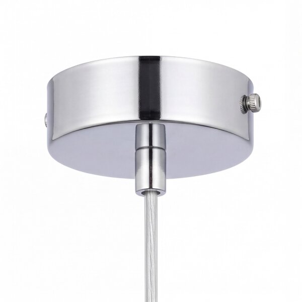 Suspension métal verre sphère Ø29cm E27 élégant