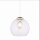 Suspension métal verre sphère Ø29cm E27 élégant