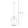 Suspension métal verre sphère Ø29cm E27 élégant
