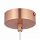 Lampe à suspendre ronde en cuivre boule Ø29cm E27 Vintage