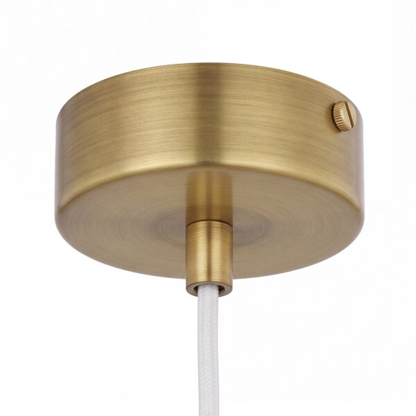 Lampe à suspendre métal en laiton verre E27 élégant