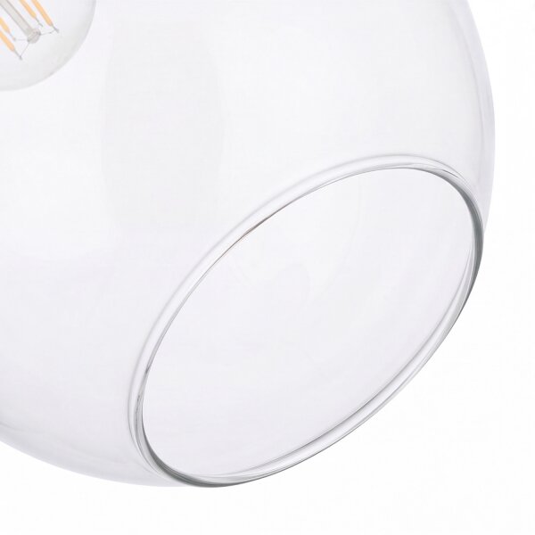 Lampe à suspendre métal en laiton verre E27 élégant