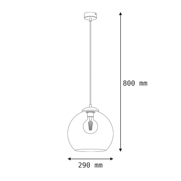 Lampe à suspendre métal en laiton verre E27 élégant