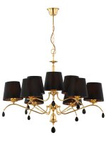 Grand lustre en laiton 9 flammes anti-&eacute;blouissement