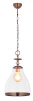 Suspension ronde métal verre E27 Ø29cm...