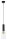 Suspension r&eacute;glable m&eacute;tal verre rond &Oslash;12cm