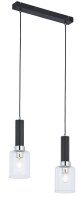 Longue lampe à suspendre métal verre L:44cm...