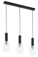 Lampe à suspendre moderne en noir chrome E27 flexible