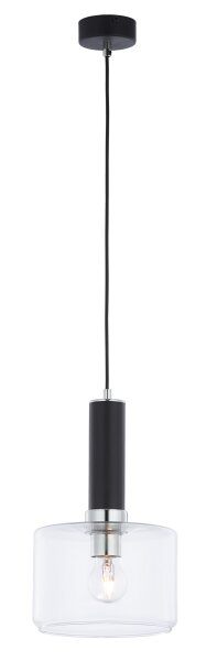 Lampe à suspendre moderne métal verre E27 simple JENNA
