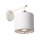 Applique avec abat-jour Blanc Argent Tissu Entr&eacute;e Lit