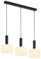 Suspension moderne m&eacute;tal verre E27 confortable