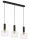 Lampe &agrave; suspendre noire en m&eacute;tal 3-flamme E27 Moderne