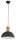 Lampe &agrave; suspension r&eacute;tro en m&eacute;tal &Oslash;31cm rond E27 confortable