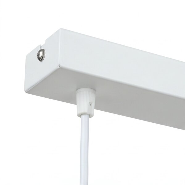 Suspension blanc or ajustable E27 2 flammes