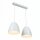 Suspension blanc or ajustable E27 2 flammes