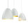 Suspension 3 flammes orientable blanc or E27