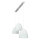 Suspension 3 flammes orientable blanc or E27