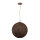 Suspension boule tressée brune ronde Ø 39 cm métal