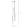 Suspension Noir Aluminium 3 flammes Design moderne