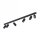 XXL Spot de plafond noir 119 cm de long 6x GU10 métal