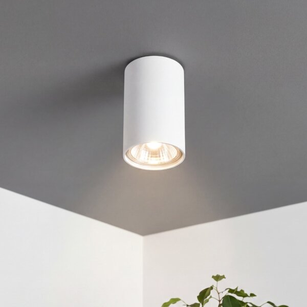Lampe spot blanche GU10 petite Ø5,5cm plafond EYE
