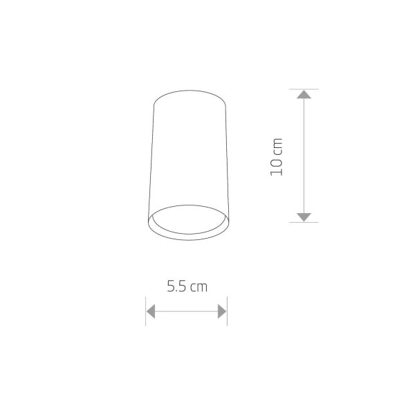 Lampe spot blanche GU10 petite Ø5,5cm plafond EYE