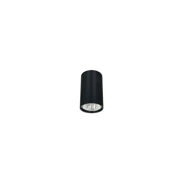 Petit spot de plafond rond métal Ø5,5cm GU10 noir EYE
