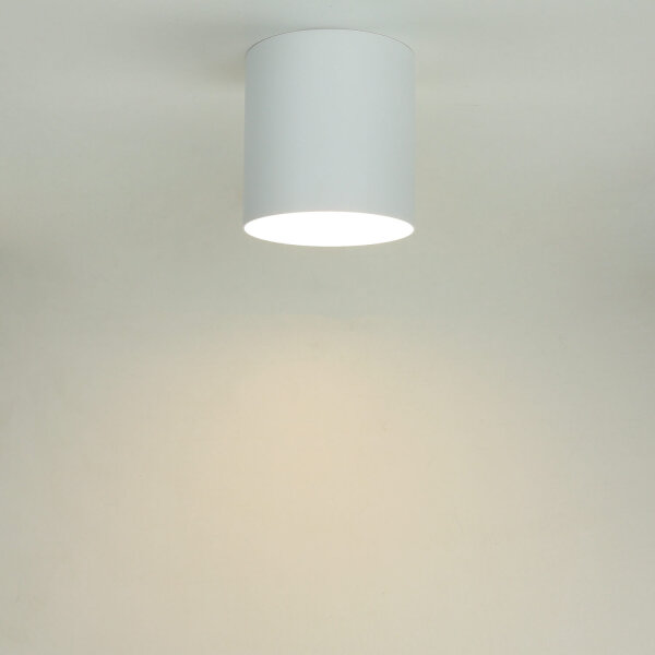 Spot à poser blanc moderne rond Ø13cm GU10 POINT
