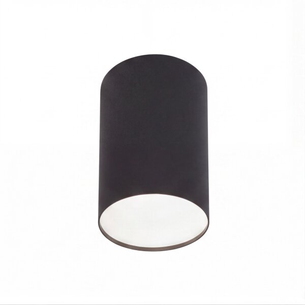 Spot de plafond étroit rond Moderne Métal Ø13cm E27 Noir