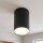 Spot de plafond étroit rond Moderne Métal Ø13cm E27 Noir