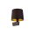 Applique avec interrupteur Abat-jour en tissu noir or Moderne