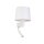 Applique avec lampe de lecture Interrupteur Blanc Abat-jour en tissu