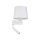 Applique avec lampe de lecture Interrupteur Blanc Abat-jour en tissu