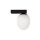 Petite lampe murale intérieure verre Abat-jour H:19cm IP44 Noir