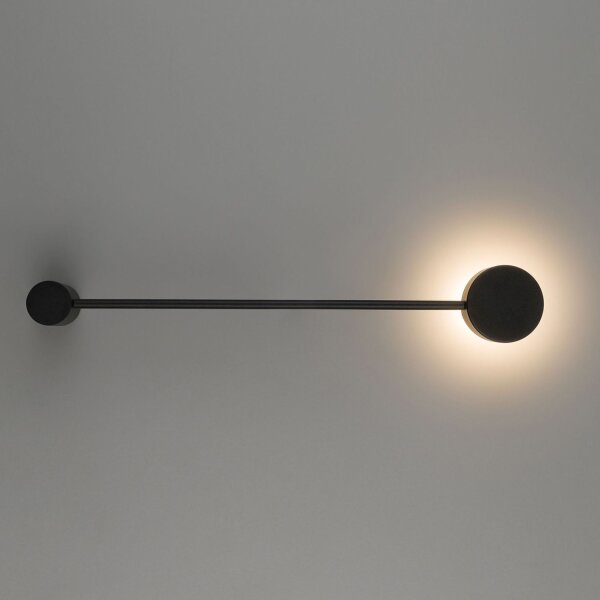 Applique noire ONORA métal lumière indirecte 52cm