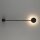 Applique noire ONORA métal lumière indirecte 52cm