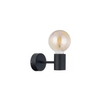 Petite lampe murale noire H:9cm m&eacute;tal pour E27 HILDE
