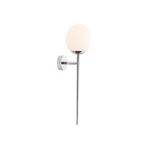 Applique murale élégante Salle de bain IP44 H:52cm Abat-jour en verre