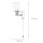 Petite lampe murale avec interrupteur Abat-jour en verre IP44 H:17cm