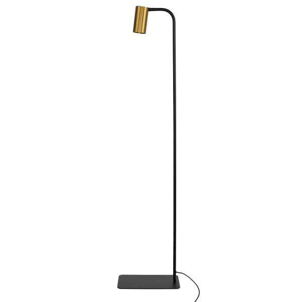 Lampadaire laiton Abat-jour 124cm Moderne flexible GU10