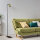 Lampadaire laiton Abat-jour 124cm Moderne flexible GU10