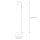 Lampadaire laiton Abat-jour 124cm Moderne flexible GU10