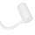 Petit lampadaire Blanc 124cm Moderne flexible GU10 Métal
