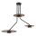 Plafonnier réglable métal bois 3x GX53 faible éblouissement